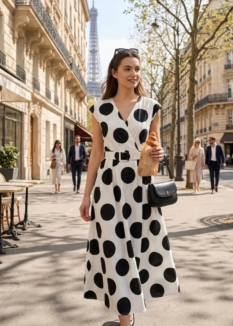 Robe Longue Sans Manche avec Ceinture - My Queen