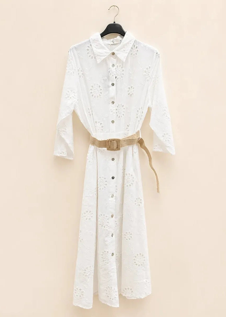 Robe Broderie Anglaise Femme - Vue dos