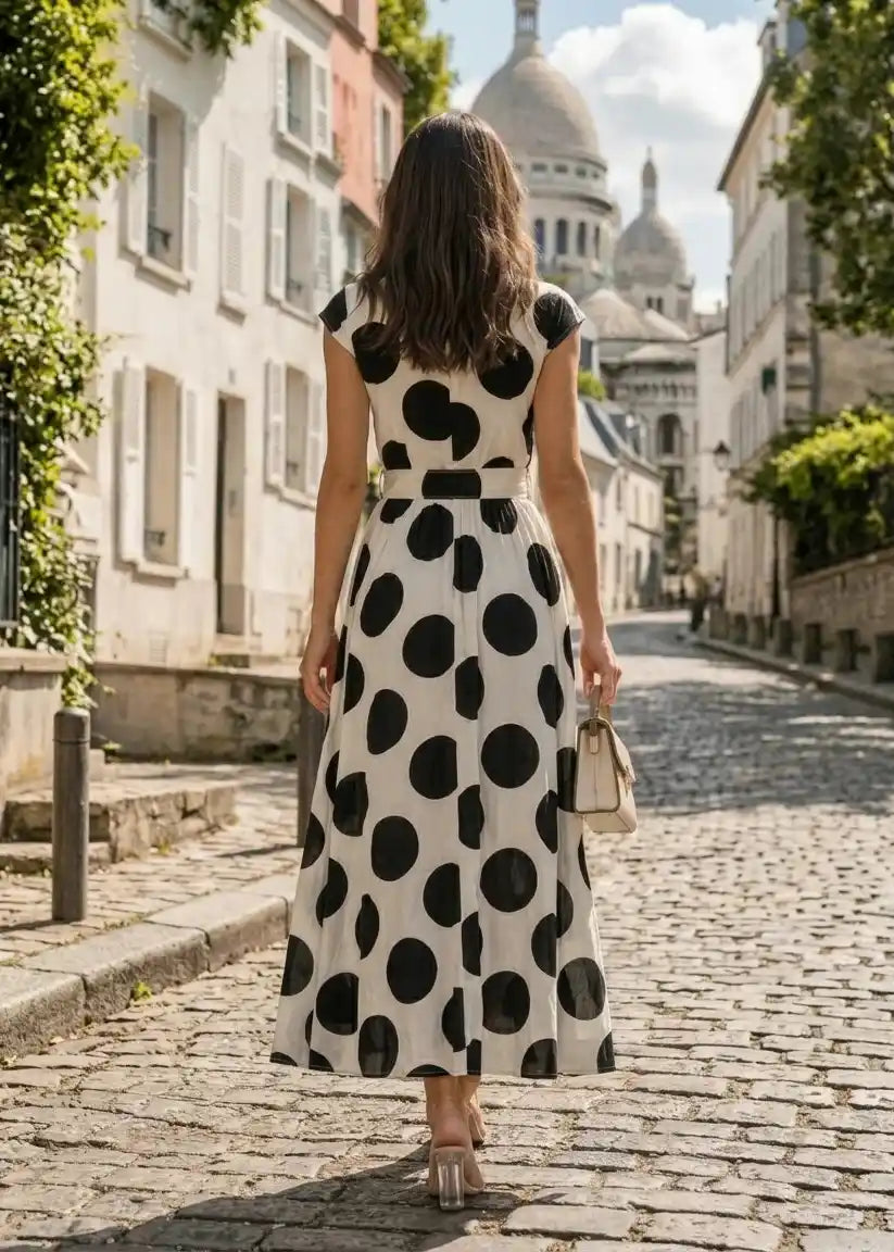 Robe Longue My Queen – Coton & Ceinture